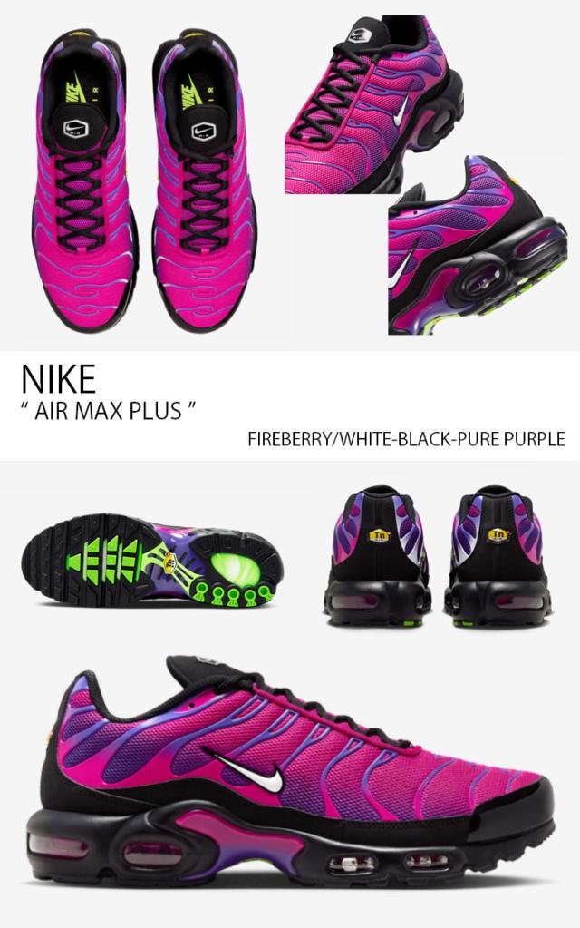 NIKE ナイキ スニーカー AIR MAX PLUS エア マックス プラス 604133-610 ローカット ピンク パープル ホワイト ブラック メンズ 男性用_2