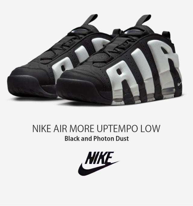 NIKE ナイキ スニーカー AIR MORE UPTEMPO LOW エア モアアップテンポ ロー FZ3055-001 ローカット ブラック ホワイト メンズ レディース_1