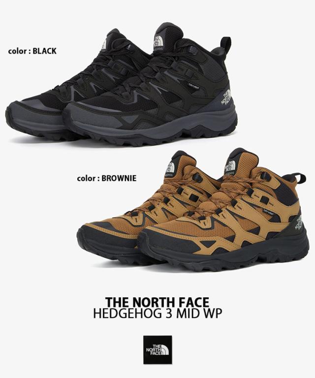 THE NORTH FACE ノースフェイス アウトドアシューズ HEDGEHOG 3 MID WP シューズ マウンテンブーツ 防水 BLACK BROWNIE NS91P54A/B