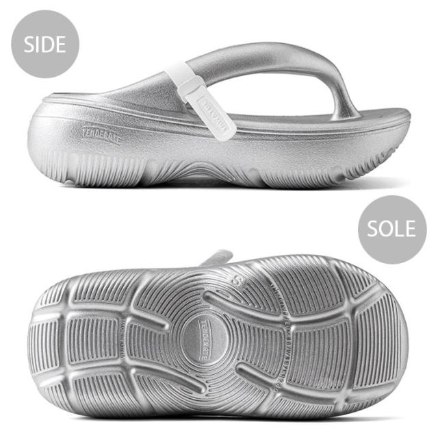 TAW ＆ TOE トゥー＆トゥー サンダル 厚底 ZEROVITY PLUMPY セロビティ プラムピィ リカバリーサンダル SILVER 押し並べて働き掛ける シャワーサンダル 横すべりサンダル 室内 露天 気疲れ押しとどめる もの柔らか 軽さ プラットホーム しろがね色 レディース