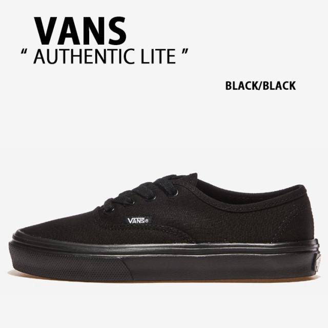 VANS バンズ スニーカー AUTHENTIC LITE BLACK BLACK V44 LITE オーセンティック ライト ブラック