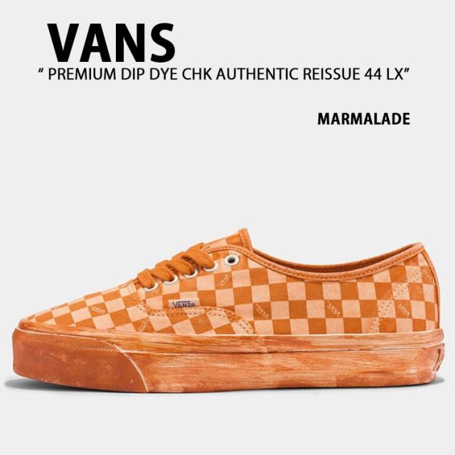 VANS バンズ スニーカー PREMIUM DIP DYE CHECKERBOARD AUTHENTIC REISSUE 44 LX MARMALADE VN0007QZ52K