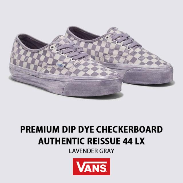 VANS バンズ スニーカー PREMIUM DIP DYE CHECKERBOARD AUTHENTIC REISSUE 44 LX LAVENDER GRAY VN0007QZD6U シューズ VANS バンズ スニーカー PREMIUM DIP DYE CHECKERBOARD AUTHENTIC
