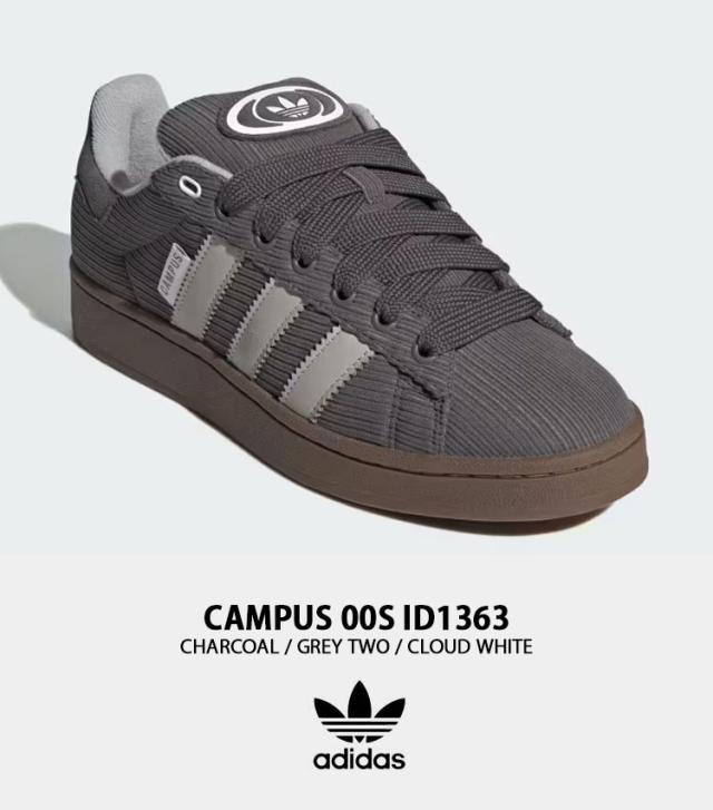 adidas Originals アディダス CAMPUS 00S ID1363 キャンパス00S シューズ チャコール グレー メンズ レディースの通販は