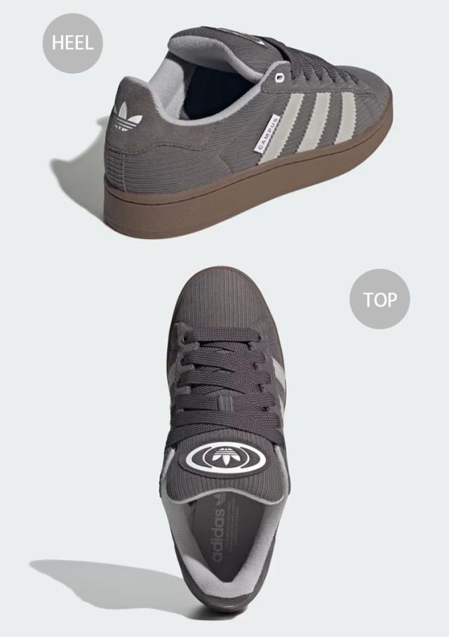 adidas Originals アディダス CAMPUS 00S ID1363 キャンパス00S シューズ チャコール グレー メンズ レディースの通販は