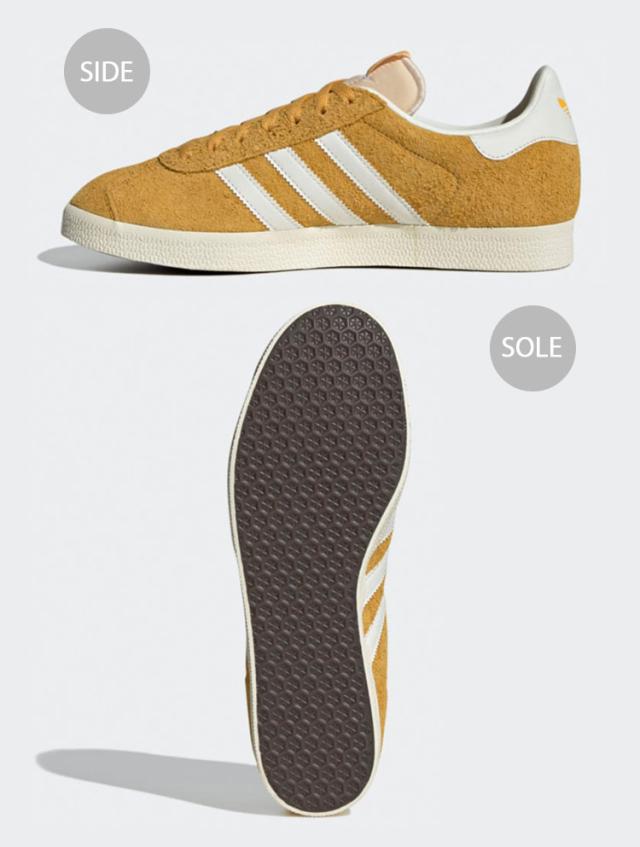 adidas アディダス スニーカー GAZELLE IF9654 YELLOW WHITE CREAM ガゼル シューズ イエロー メンズ レディース