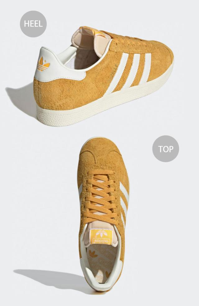 adidas アディダス スニーカー GAZELLE IF9654 YELLOW WHITE CREAM ガゼル シューズ イエロー メンズ レディース