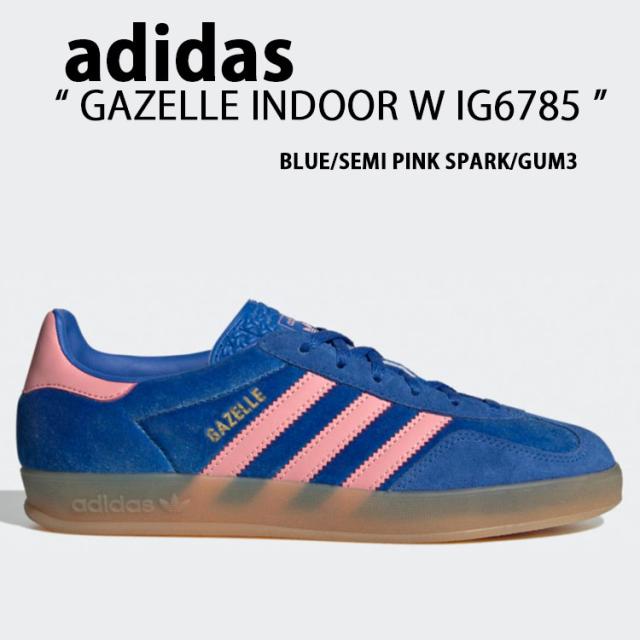 adidas アディダス スニーカー GAZELLE INDOOR W IG6785 BLUE PINK GUM ガゼル インドア ウィメンズ シューズ