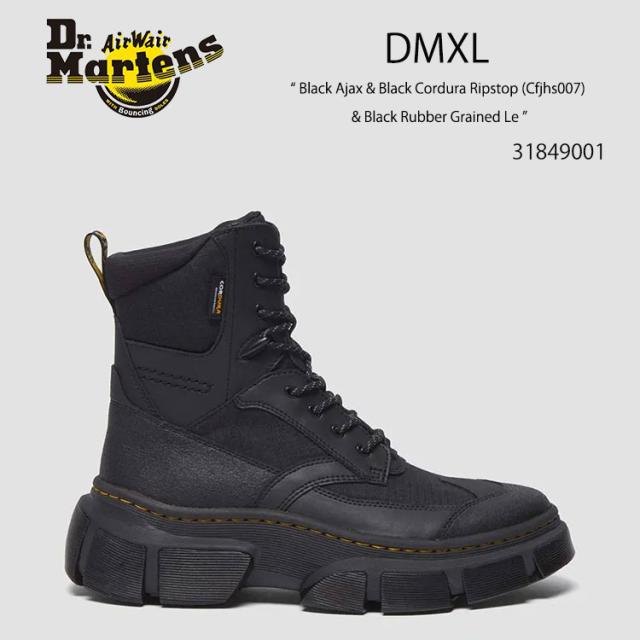 Dr.Martens ドクターマーチン ブーツ DMXL Black Ajax & Black Cordura Ripstop (Cfjhs007) & Black Rubber Grained Le 31849001