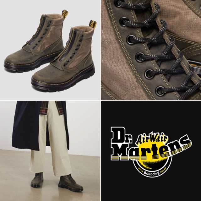 Dr.Martens ドクターマーチン ブーツ Combs Jungle Zip Casual Boots 32107831 Khaki+Olive カーキオリーブ