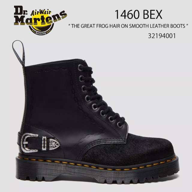 Dr.Martens ドクターマーチン 1460 BEX THE GREAT FROG HAIR ON SMOOTH LEATHER BOOTS 32194001 Black