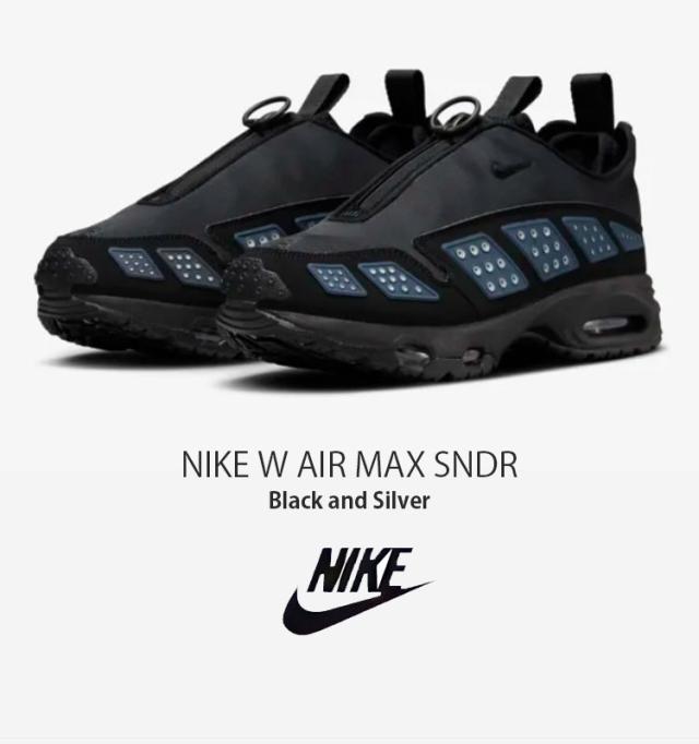 NIKE ナイキ スニーカー W AIR MAX SNDR ウィメンズ エア マックス サンダー FZ2068-001 ローカット ブラック シルバー_1