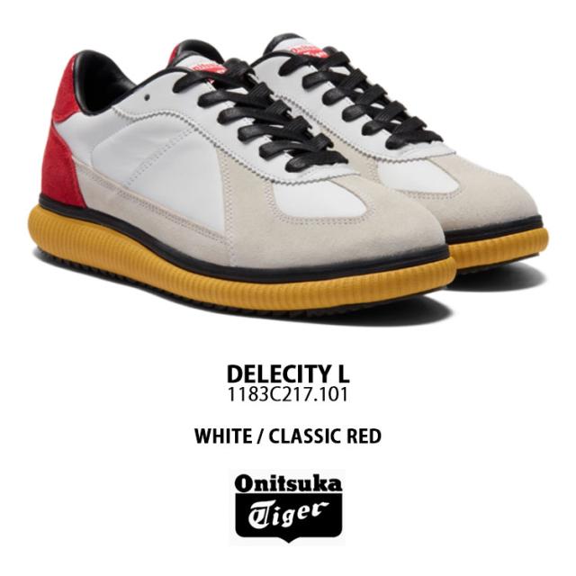 Onitsuka Tiger オニツカタイガー スニーカー DELECITY L WHITE RED