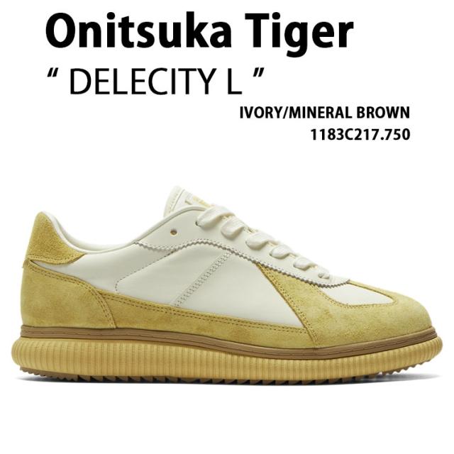 Onitsuka Tiger オニツカタイガー スニーカー DELECITY L IVORY BROWN デレシティ エル アイボリー ブラウン 1183C217.750