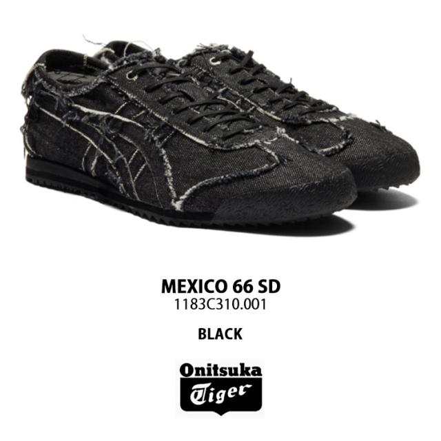 Onitsuka Tiger オニツカタイガー スニーカー MEXICO 66 SD BLACK メキシコ66 SD ブラック メンズ レディース 1183C310.001_1