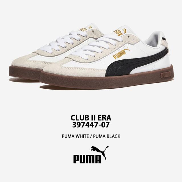 PUMA プーマ スニーカー CLUB II ERA 397447-07 シューズ WHITE BLACK クラブ2 エラ ホワイト ブラック メンズ レディース_1