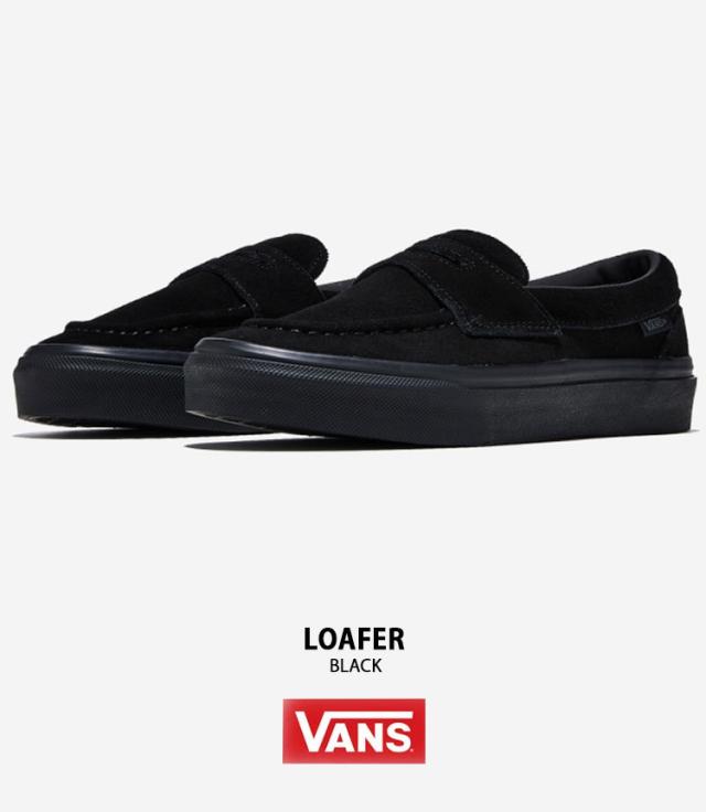 VANS バンズ スニーカー LOAFER BLACK V196CF CN ファッジ ローファ ブラック メンズ レディース 男性用 女性用