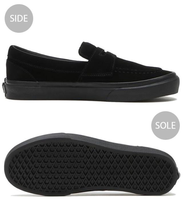VANS バンズ スニーカー LOAFER BLACK V196CF CN ファッジ ローファ ブラック メンズ レディース 男性用 女性用