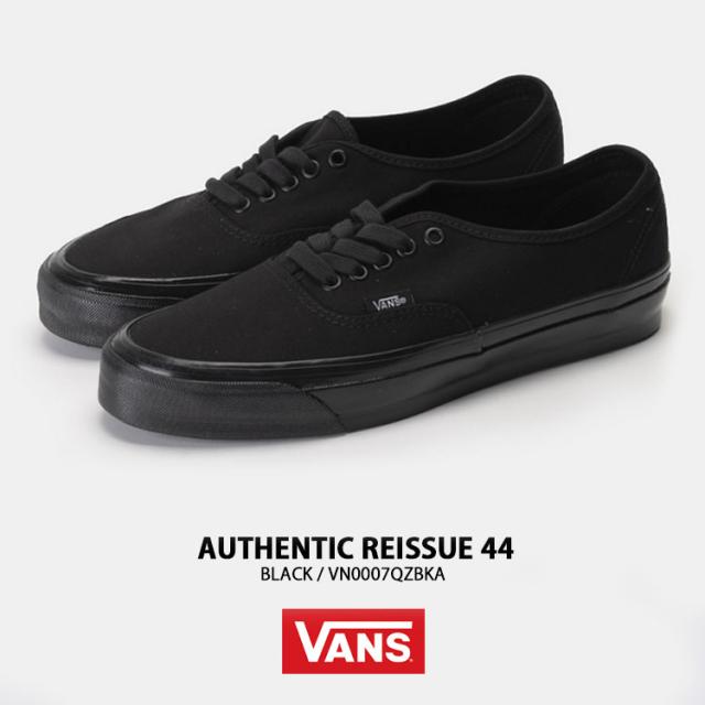 VANS バンズ スニーカー AUTHENTIC REISSUE 44 LX BLACK VN0007QZBKA オーセンティック リシュー 44 ラックス ブラック