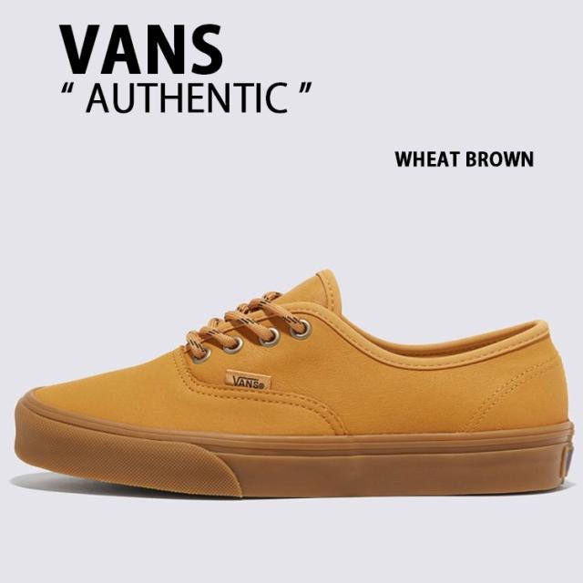 VANS バンズ スニーカー AUTHENTIC WHEAT BROWN VN000CRTENL オーセンティック ウィートブラウン ブラウン メンズ レディース 男性用 女性用