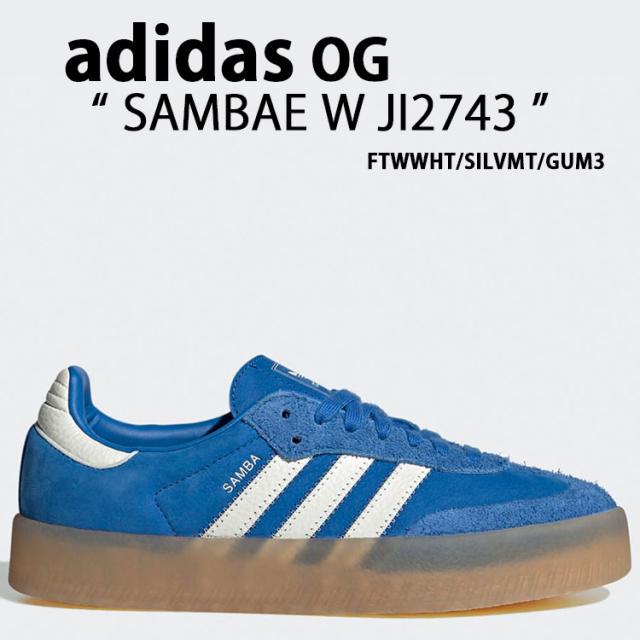 adidas アディダス スニーカー SAMBAE W JI2743 FTWWHT/SILVMT/GUM3 サンベイ ウィメンズ シューズ フットウェアホワイト シルバー ガム レディース プラットフォーム 厚底の通販は