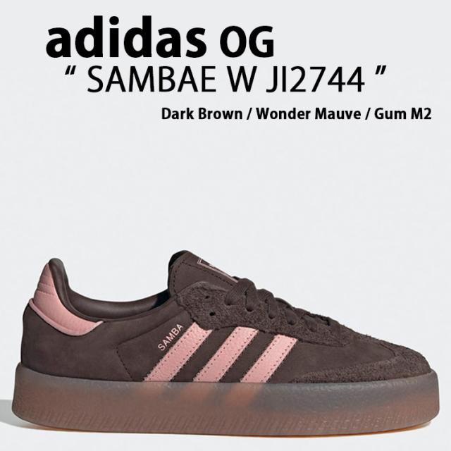 adidas アディダス スニーカー SAMBAE W JI2744 Dark Brown / Wonder Mauve / Gum M2 サンベイ ウィメンズ シューズ ダークブラウン ワンダーモーヴ ガムの通販は 23,233円