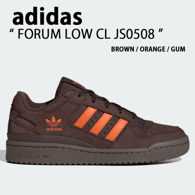 adidas アディダス スニーカー FORUM LOW CL JS0508 BROWN フォーラム ロー ブラウン オレンジ ガム シューズ メンズ レディースの通販は
