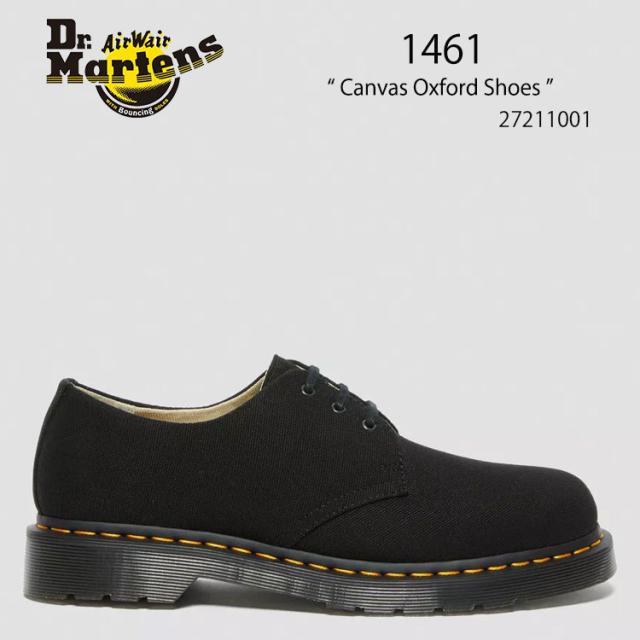 Dr.Martens ドクターマーチン 1461 Canvas Oxford Shoes 27211001 Black Natural Canvas メンズ レディース 男性用 女性用【中古】未使用品