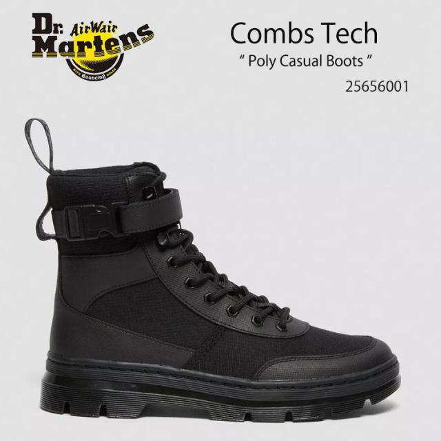 Dr.Martens ドクターマーチン ブーツ Combs Tech Poly Casual Boots 25656001 Black Element Poly Rip Stop ブラック ミドルブーツ