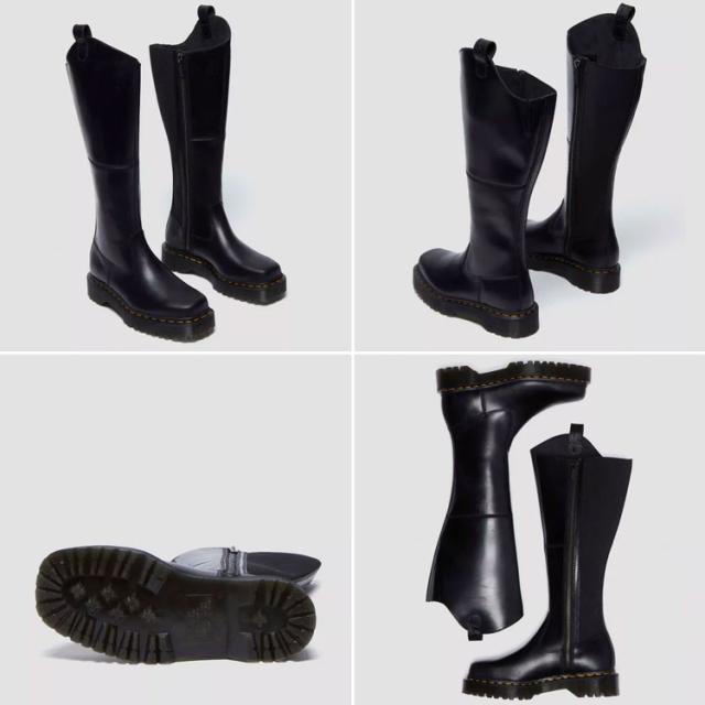 Dr.Martens ドクターマーチン ブーツ Amaayah Knee High Leather Boots 31947001 Black Orleans_2