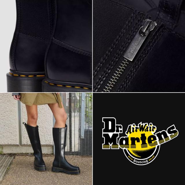 Dr.Martens ドクターマーチン ブーツ Amaayah Knee High Leather Boots 31947001 Black Orleans_3