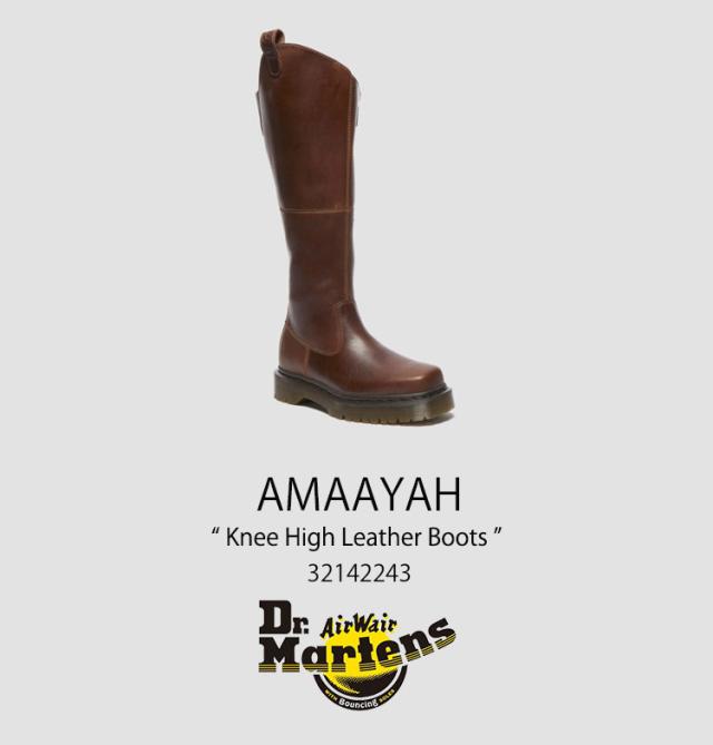 Dr.Martens ドクターマーチン ブーツ Amaayah Knee High Leather Boots 32142243 Butterscotch Orleans_1