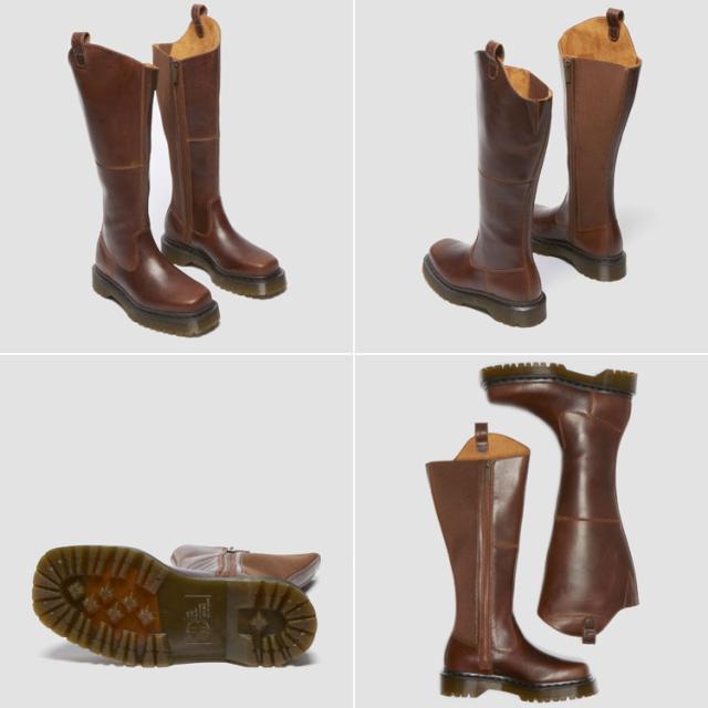 Dr.Martens ドクターマーチン ブーツ Amaayah Knee High Leather Boots 32142243 Butterscotch Orleans_2