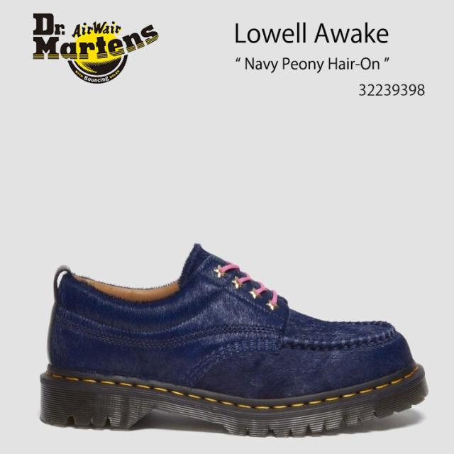 Dr.Martens ドクターマーチン Lowell Awake Navy Peony Black Hair On Premium Oil Skin Lamper Blue 32239398 ネイビー ブラック ブルー メンズ レディース 男性用 女性用【中古】未使用品