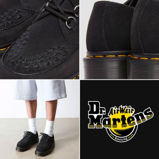 Dr.Martens ドクターマーチン レザーシューズ Ramsey woven suede creepers 40572001 Black E.H.Suede ブラック
