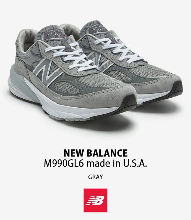 New Balance ニューバランス スニーカーM990GL6 made in USA シューズ メイドインUSA グレー 本革 スエード アメリカ製 メンズ_2