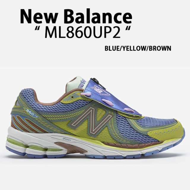 New Balance ニューバランス スニーカー ML860UP2 Up There SMUモデル BLUE YELLOW BROWN シューズ  ブルー イエロー ブラウンの通販は