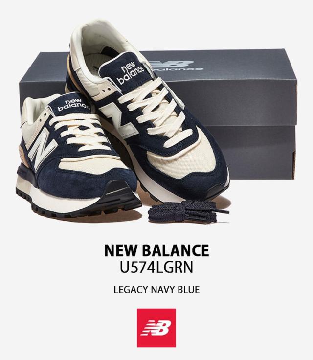 New Balance ニューバランス スニーカー U574LGRN LEGACY NAVY BLUE シューズ レガシー ネイビーブルー スエード レザーアッパー_1