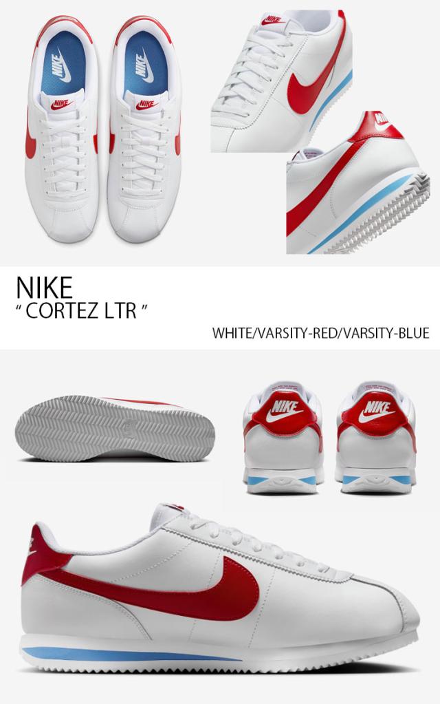 NIKE ナイキ スニーカー CORTEZ LTR コルテッツ レザー DM4044-108 ローカット ホワイト レッド ブルー メンズ 男性用_2
