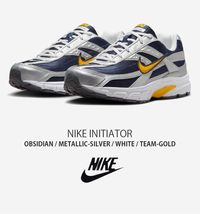 NIKE ナイキ スニーカー INITIATOR イニシエーター IB4467-451 ローカット ネイビー シルバー ホワイト ゴールド メンズ レディース