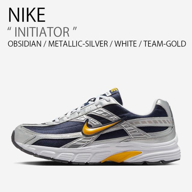 NIKE ナイキ スニーカー INITIATOR イニシエーター IB4467-451 ローカット ネイビー シルバー ホワイト ゴールド メンズ レディースの通販は