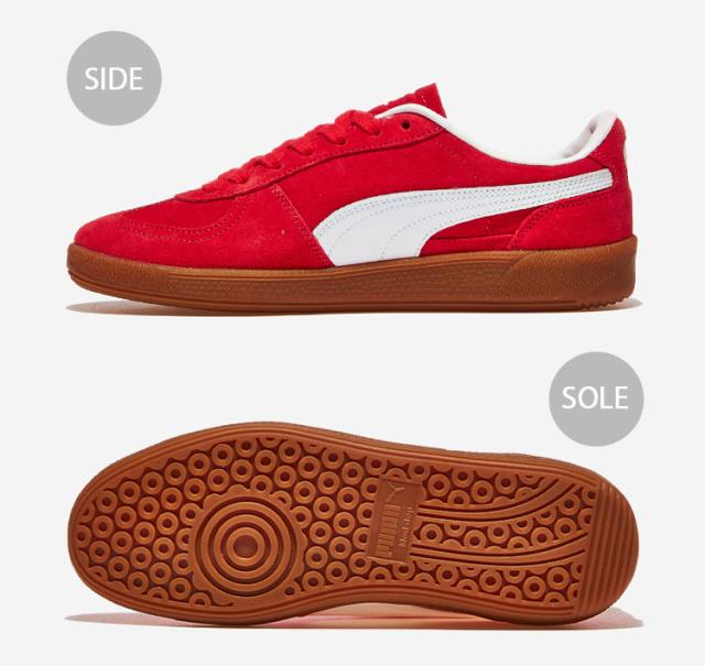 PUMA プーマ スニーカー PALERMO 396463-58 パレルモ RED WHITE GOLD シューズ レッド ホワイト ゴールド メンズ レディース_2