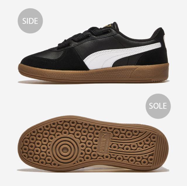 PUMA プーマ スニーカー PALERMO WIDE LACE SD パレルモ ワイド レース BLACK 02109-02 シューズ ブラック ガム レディース_2