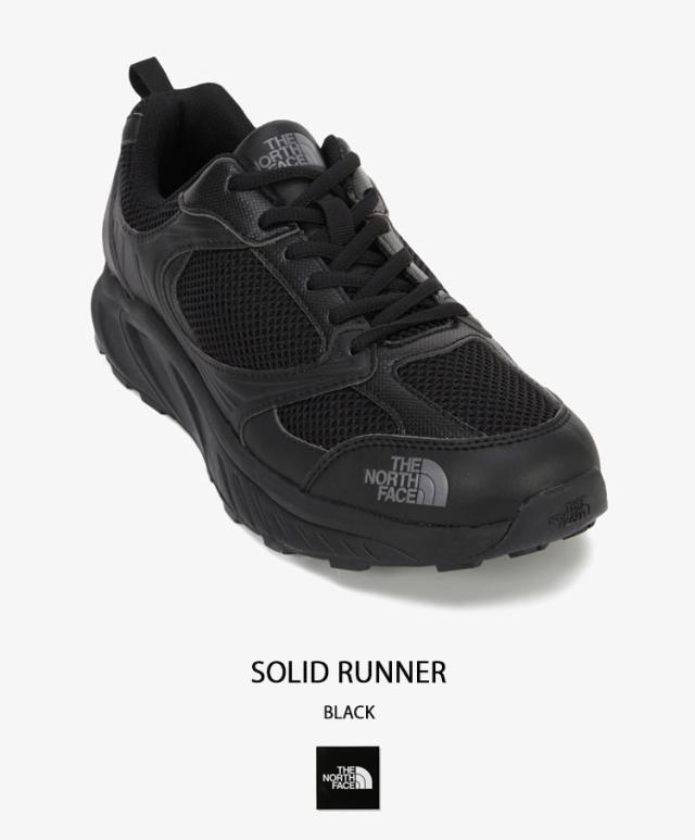 THE NORTH FACE ノースフェイス スニーカー SOLID RUNNER シューズ メッシュシューズ BLACK CREAM WHITE ライフスタイル NS93R01