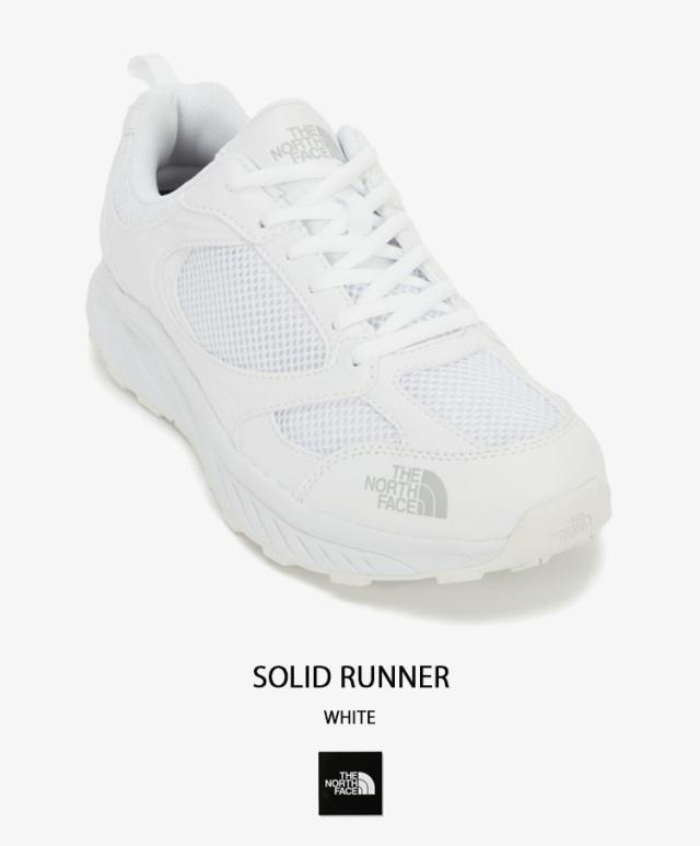 THE NORTH FACE ノースフェイス スニーカー SOLID RUNNER シューズ メッシュシューズ BLACK CREAM WHITE ライフスタイル NS93R01