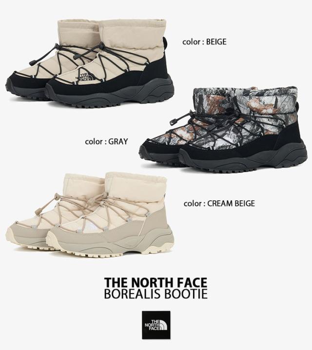 THE NORTH FACE ノースフェイス ブーツ ダウンブーツ BOREALIS BOOTIE ミディ ハーフブーツ BEIGE GRAY CREAM ウィンターブーツ NS99Q01_1