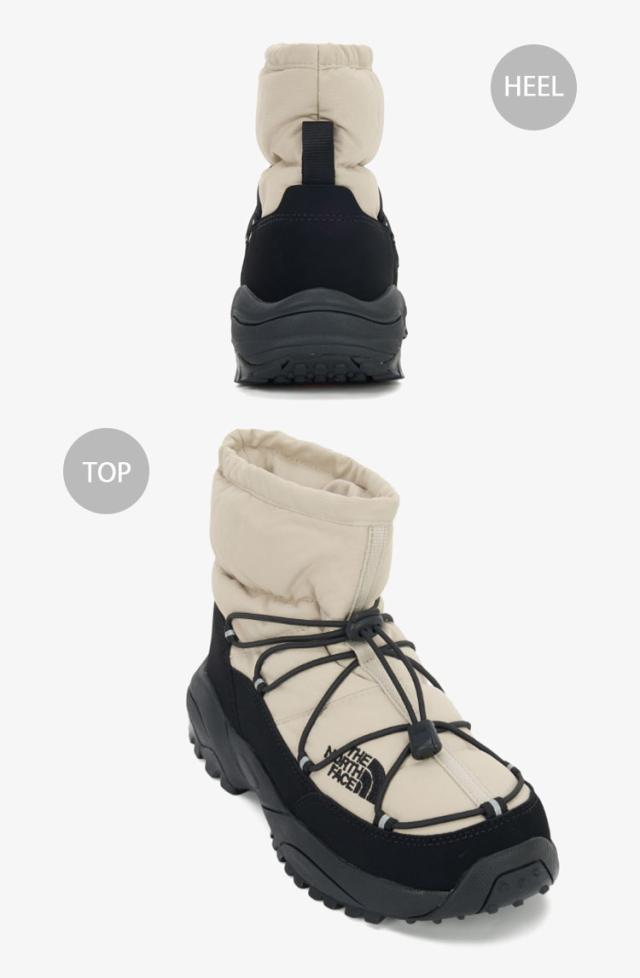 THE NORTH FACE ノースフェイス ブーツ ダウンブーツ BOREALIS BOOTIE ミディ ハーフブーツ BEIGE GRAY CREAM ウィンターブーツ NS99Q01_4
