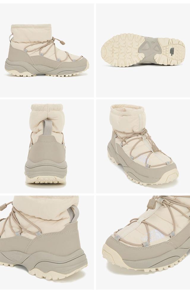 THE NORTH FACE ノースフェイス ブーツ ダウンブーツ BOREALIS BOOTIE ミディ ハーフブーツ BEIGE GRAY CREAM ウィンターブーツ NS99Q01_9