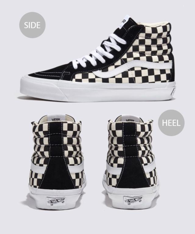 バンズ スニーカー SK8-Hi REISSUE 38 LX CHECKERBOARD BLACK OFF WHITE VN000CR02BO スケートハイ リーシュ 38 LX チェッカーボード ブラック オフホワイト メンズ レディース_2