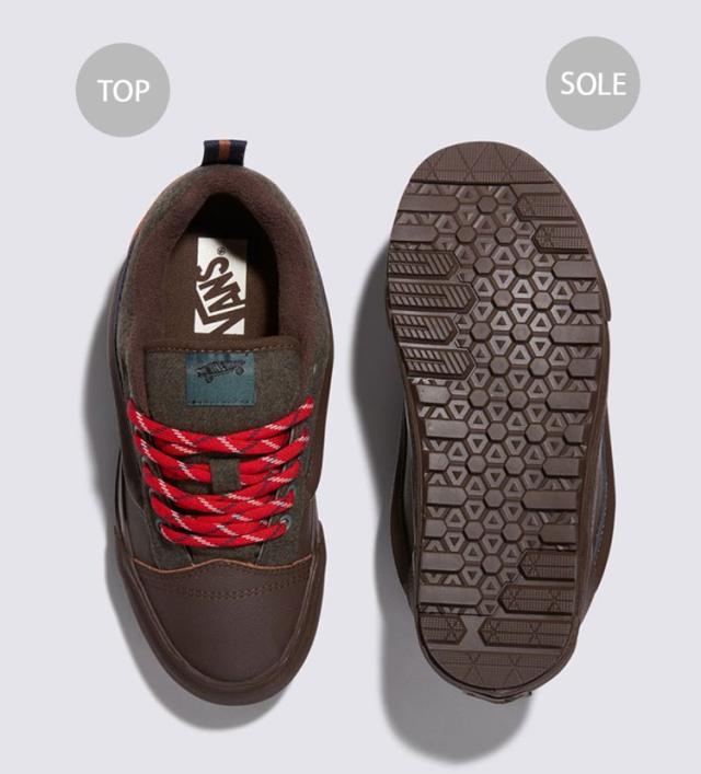 VANS バンズ スニーカー KNU SKOOL MTE-1 LX TDC BROWN TOKYO DESIGN COLLECTIVE VN000CXRDFO ニュースクール TDC ブラウン_3